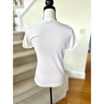 White + Warren White Short Sleeve Cotton Button Up Baby Cardigan Photo 1