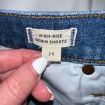 Madewell High Rise Denim Mid Length Jean Shorts Photo 2