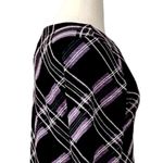 Ronni Nicole  Ruffle Sleeve Shift Dress Purple Plum Plaid Women's Size XL Photo 6