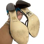 Le chateau  Women's Sandals High Heels Open Toe Sz 7 Crisscross Blue Photo 4