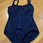 Lands' End LANDS’ end navy blue women’s one piece swim suit size 6 . Photo 0