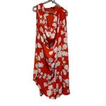 Diane Von Furstenberg  NAIRA ORANGE WHITE SLEEVELESS SILK SHORT DRESS 2 Photo 2