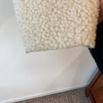 Paparazzi Sherpa Cream Boucle and Gray faux suede zip up Moto Jacket with pockets  XL Photo 3