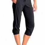 Athleta Black La Viva Cropped Capri Mid Rise Jogger Pants Size 2 Photo 0