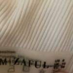 Zaful Push Up Plunge Ribbed White Bikini Top Photo 2