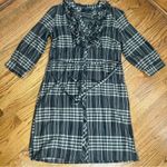 Banana Republic  Gingham Plaid Button Front Mini Dress Size 6 Photo 9