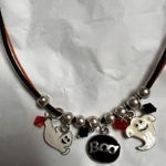 CNI Halloween Black Gold White Yellow Ghosts Boo Metal Charm Cord Necklace Photo 0