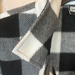 Eddie Bauer  Micro fleece Button Up Shirt Black White Buffalo Check Oversized Photo 7
