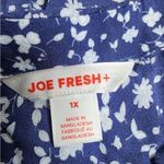 Joe Fresh Blue & White Floral Short Sleeve Dress (1X) Photo 5