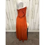Off the shoulders maxi dress pumpkin orange size XL Photo 4
