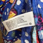 Tabitha Brown Dress Size 14 Blue Floral Polka Dot Tiered M Short Sleeve Maxi Photo 2