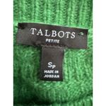 Talbots  Kelly Green Wool Blend Fair Isle Pullover Knit Sweater Size Small Petite Photo 3