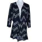 LuLaRoe 3 Piece Kimono Lace Geometric Abstract Open Duster Top Cardigan Med Photo 2