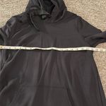 Athleta  Surrey Hills Black Hooded Sweatshirt Dress Sz M Photo 4