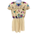 Maya Petite Women's Romper Beaded Sequins Floral Deep V Photo 1