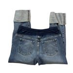 Motherhood Maternity  Cuffed Boyfriend Jeans Under Belly Panel Medium Wash S Photo 1