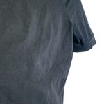 Theory Cowl Neck Short Sleeve Top Solid Black Cotton Spandex Blend Medium Photo 7