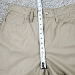 Madewell Perfect Vintage Straight Jean Faux Leather Edition Pumice Beige Tan 29 Photo 10