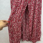 Bohemia Red Maxi Dresses Chiffon Cotton Casual Printing Women's Sz M Size M Photo 7