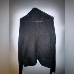 By design‎ women’s modern graffiti black knit zip sweater with pockets size xl Photo 1