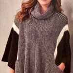 Charlie Paige NWT Cowl neck Poncho: One Size Photo 0