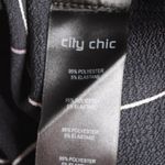 City Chic New  Relaxed Tie Waist Shirt Dress Size XXS 12 Free Hand Squiggle Print Photo 4