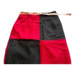 Vintage 90s Red Black Color Block high waisted mini skirt goth Harley Quinn 5 Size undefined Photo 3
