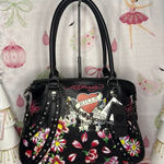 Ed Hardy Love Kills Slowly Charms Satchel Shoulder Handbag Photo 0