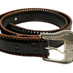 Nocona Women’s Leather Braided Western Cowgirl Belt size 38 Black Photo 0