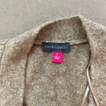 Vince Camuto Tan and White Striped Cardigan Photo 4