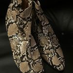 public desire snake print faux leather heeled boots brown and tan 6 Photo 11