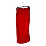 Dundas X‎ Revolve Red Front Slit Jersey Knit Siouxsie Midi Skirt Size S Photo 3