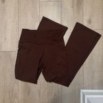 Aerie  Brown Hugger Bootcut High Rise Leggings Photo 9