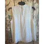 Ann Taylor Pintuck Yoke Mock Neck Shell Tank Sleeveless Top size small Photo 5