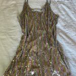 Sequin Dress Silver Size L Photo 0