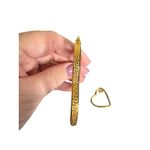 Versace  NWT Brass Medusa Heart Hoop Earrings in Original Box Photo 7