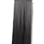 Amsale Gray Flowy Silk Ruched Bust Maxi Dress Size 4 Photo 3