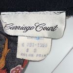 Carriage Court Vintage Paisley Floral Print Turtleneck Dress Size 8 Photo 4