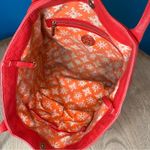 Tory Burch Michelle Tote Large Cherry Red Shoulder Bag Purse Photo 9