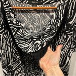 Y2k Style & Co. zebra fringe neck short sleeve mini dress pool club party brunch Black Size M Photo 5