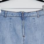 Gianni Bini  Distressed Denim Mini Skirt Size 9 Mini Jean Wrap Skirt Photo 4