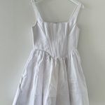 STAUD  White Landscape Mini Dress 8 Photo 5