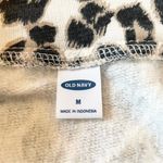 Old Navy  Leopard Print Oversized Half Zip Mock Neck Pullover Sweatshirt Medium Photo 5