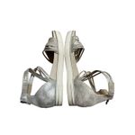 Eileen Fisher  Shea Metallic Leather Strappy Sneaker Sandals Women’s Size 8 Photo 5