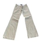 Miss Me  Tan Cream USA Embroidered Bootcut Flare Pants Size Medium Y2K 2000s Photo 0