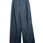 Abercrombie & Fitch  Gray Black Pleated Wide Leg Dress Pants Trousers Womens 2XS Photo 0