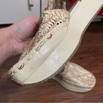 💖 Stephanie Kelian Cream Woven Platform Sandals Size 6.5 Photo 5