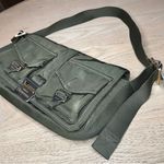 Dion Lee Utility Shoulder Bag Olive Green Twill Cargo Pockets Nylon Strap Photo 4