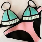 Mint & Pink Bikini Set Multiple Size M Photo 0