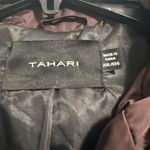 Tahari Down Coat parka with fur hood burgundy black XXL Photo 3
